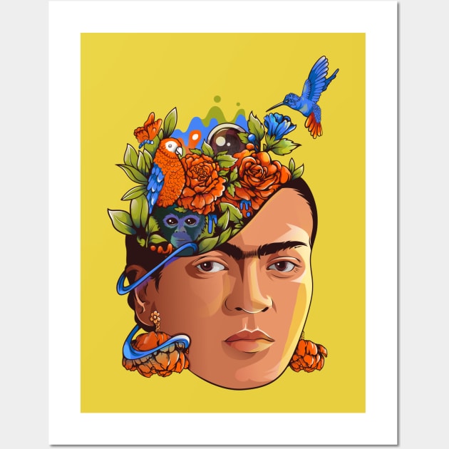 Frida Kahlo Wall Art by Harsimran_sain